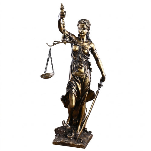 Themis Goddess of Justice Statue, Classical Resin Sculpture