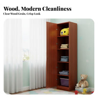 Minimalist Design Single-Door Closet Space-Saving Narrow Armoire with Drawer Compact Design Wardrobe Multi-Compartment for Children, Apartment Dwellers, Homeowners, Bedroom, Small Areas, Dorm Room, Home Office