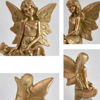 Fairy Garden Lamp Cracked-Glass-Look Solar Fairy Lamp Resin
