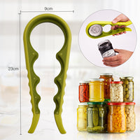 4-in-1 Jar and Bottle Opener with Non-Slip Grip