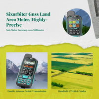 Land Area Measuring Instrument, High Accuracy Handheld Global Positioning Survey Equipment, Multifunctional Measurement, Instant Navigation, Large LCD Screen