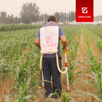 Agricultural Backpack Fertilizer Applicator, Stainless Steel Manual Spreader for Cornfields