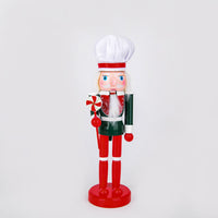 Red Series 25CM Wooden Nutcracker Christmas Decoration