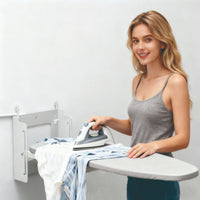 RODA Wall-Mounted Folding Ironing Board, Carbon Steel, Modern Minimalist
