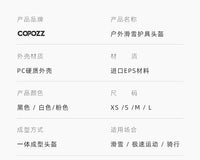 COPOZZ成人滑雪头盔单双板成人安全保暖防撞专业护具装备