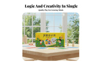 Geometric Brainteaser for Children, House Designer, Early Education Toy, Logic & Spatial Thinking, Tabletop Game