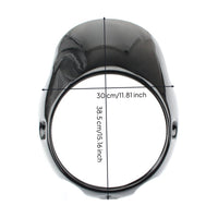 Headlight Cowl Cover Decorative Look Black Headlight Fairing Lightweight