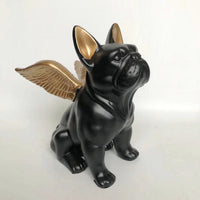 Bulldog Flying Dog Resin Craft Figurine Desktop Decoration Modern Minimalist