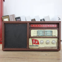 Handmade Retro Tin Radio Model for Home Decor and Photography Prop