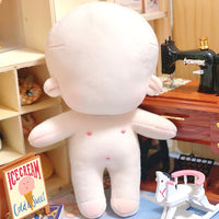15cm现货棉花娃娃素体 正常体胖胖体 20cm 有刺绣素娃手作 练习娃