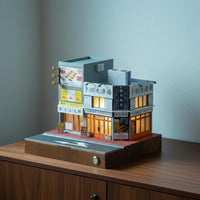 Street Scenery Model Lighted Yakitori Shop Model Paper and Hobby Set