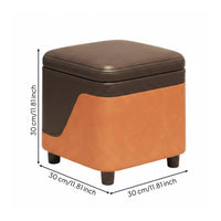 Storage Ottoman Sturdy Small Storage Ottoman Easy to Clean Squat Foot Stool for Living Room, Bedroom