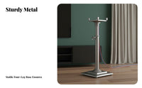 2 Pieces Universal Bookshelf Speaker Stand Floor Stand Surround Sound Speaker Stand Heavy Duty Metal Material Suitable for Home Theater Gaming Setup Residential Room
