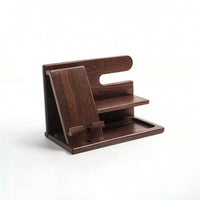 Wooden Desk Organizer Sturdy Docking Station Premium for Nightstand, Entryway