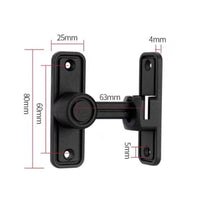 Push-Pull Door Bolt Glow in the Dark Sliding Door Lock Anti-Unauthorized Entry Flip Latch Lock for Toilet