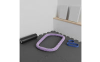 Paineffortless Soft Flexible Exercise Hoop Weight Loss Weighted Exercise Hoop Faux Rabbit Faux Hair for Home Exercise