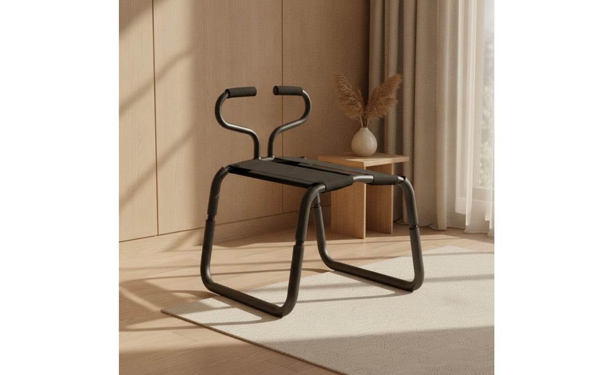 Adjustable Foldable Support Chair | Chair with Padded Grips, for Bedroom