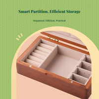 Wooden jewelry keepsake box