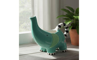 Elephant Watering Can Gift Idea Elephant Flower Pot Hand Painted for Living Room