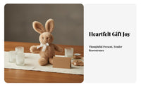 Bow Tie Bunny Soft Cozy and Snuggly Bunny Soft Toy High-Quality Textile Hare Stuffed Animal for Young Children, Infants, Birthday Gift, Wedding Favor