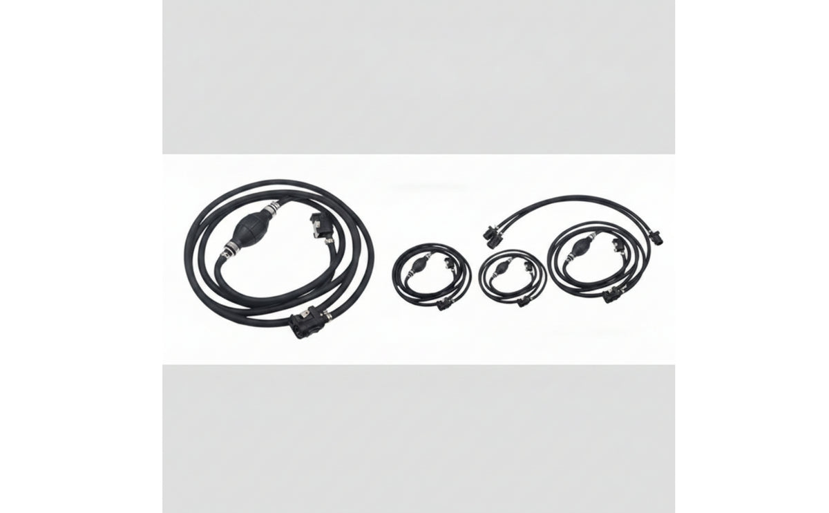 8mm Outboard Fuel Line with Primer Bulb Oil-Resistant Fuel Line with Primer Bulb Flexible for Boaters, Boats