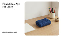 Handwoven Rope Decorative Net Rustic Nautical Design Rope Net Multi-Purpose Photo Display Wall Grid for Kindergarten Teachers, DIY Enthusiasts, Classroom, Playroom, Kids' Room, Themed Events
