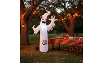Inflatable Inflatable Ghost Spooky Inflatable Ghost with Pumpkin Freestanding Outdoor for Indoor