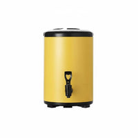 Milk Tea Container Large Capacity Insulated Beverage Dispenser Thermal Beverage Container Triple Section Insulation Professional