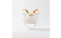 Novelty Goat Hat with Chin Strap Soft Sheep Hat with Horns for Costume Parties, Photo Shoots, Stage Performances
