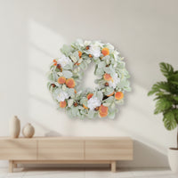 Artificial Floral Wreath Realistic Floral Wreath Full for Entryway, Homeowners