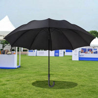 Promotional Umbrella with Hook Handle Large Long Shaft Umbrella Classic Long-Lasting for Commuters