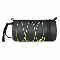 Drawstring Tube Bag Fastening Strap Mount Cylinder Bike Convenient Pouch to Carry Two-Wheeler Front Pouch for Mountain Biking, Biking