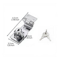 security lock, No Drill Refrigerator Lock, protective-lock Cabinet & Drawer Lock for Home, Office, School, Child resistant, Easy Install