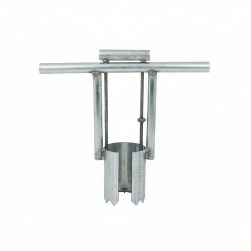 Handheld Transplanting Tool Pointed Tines Metal Transplanter Split Opening Planting Cup Tool