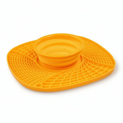 Slow Feeding Mat Textured Lick Toy Interactive for Travel, Fast Eaters