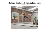 Double Dance Bar Sturdy Design Double Ballet Bar Stable Construction Floor Mounted Dance Barre for Dancers, Professionals, School, Gym, Home