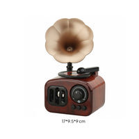 Rotating Turntable Retro Gramophone Music Box Decorative Piece Phonograph Music Box Gift Idea Vintage Gramophone Ornament Nostalgic Charm for Children, Living Room, Desktop, Office