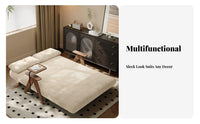 Foldable Design Fold-unfold Wooden Frame Couch Space-Saving Tri-Fold Sleeper Loveseat two-in-onePurpose Sofa Bed dense foam Foam Cushioning for Apartment Dwellers, Students, Homeowners, Small Spaces, Living Room, Bedroom, Home Office
