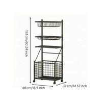 Sports Gear Organizer Trolley Rectangular Frame Ball Storage Trolley Large