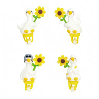 4 Pieces Duck Ornament with Clip Lightweight Duck Handlebar Accessory Playful Decoration for Kids