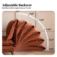 Foldable Design transformable Armchair Bed Space-Saving Single Folding Lounger Bed twoUse Sleeper Chair Adjustable Backrest for Apartment Dwellers, Students, Office Workers, Balcony, Living Room, Bedroom