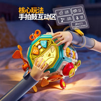 跨境儿童益智早教手拍鼓多功能11面体宝宝形状认知音乐拍拍鼓玩具