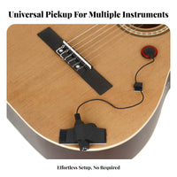 Non-Invasive Acoustic Pickup High-Fidelity Sound Universal String Instrument Pickup Acoustic Guitar Transducer