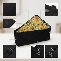 Hay Bag with Adjustable Strap Triangular Hay Bag with Mesh Easy to Hang