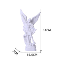 Archangel Michael Statue Pure White Archangel Michael Sculpture Resin
