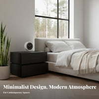 2-Drawer End Table Minimalist design Nightstand long-lasting Construction for Entryway
