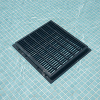 Square Pool Main Drain Cover Louvered Pool Drain Cover Slimline Flat