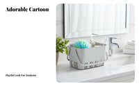 Portable Shower Basket Hollow Design Handled Drainage Basket Easy to Clean