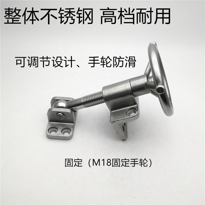 不锈钢重型固定活动手轮M18恒温烘箱门锁蒸箱加重蒸饭车烤箱把手