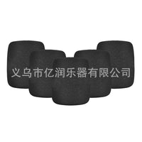 加厚话筒防风罩黑色会议室手持麦克风海绵话筒防尘罩话筒防喷罩